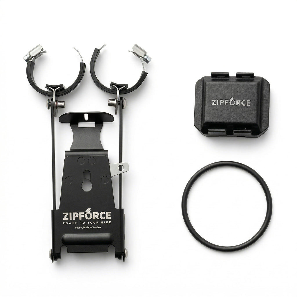Package with mount and sensor